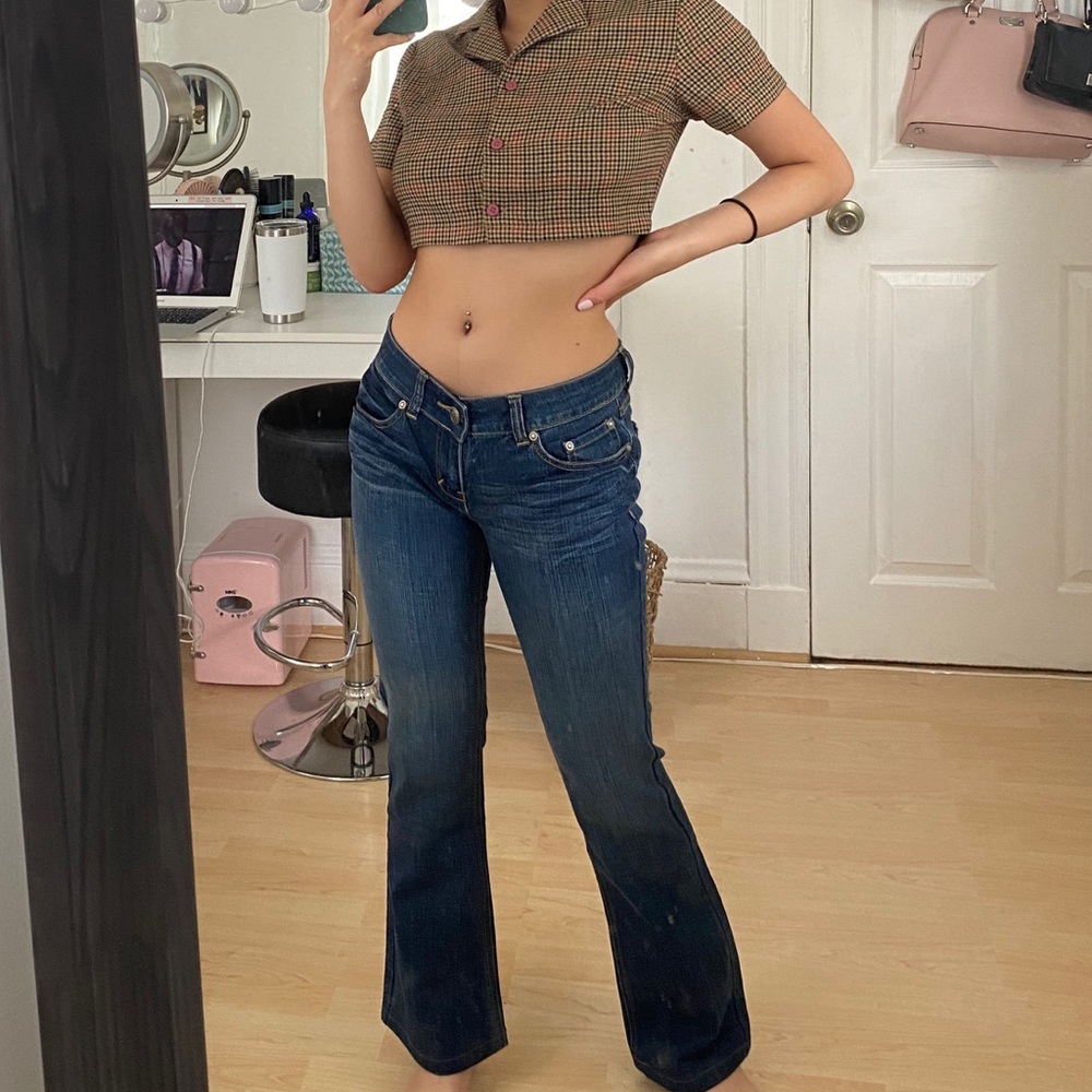 vintage low waisted bootcut jeans